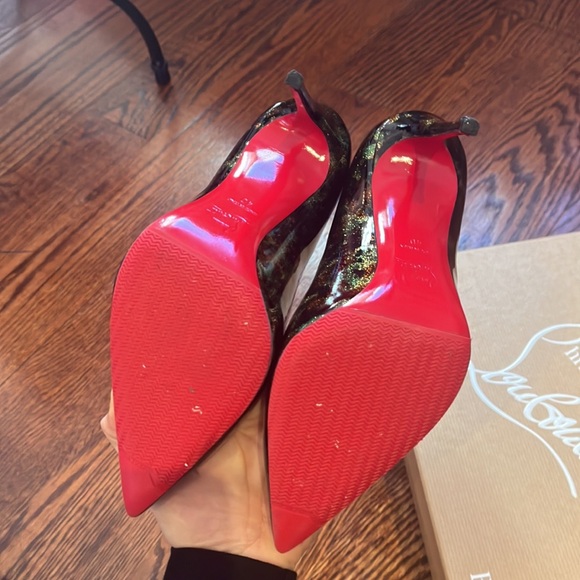 Louboutin Pigalle Follies 100 Patent Camo Color - Picture 3 of 6